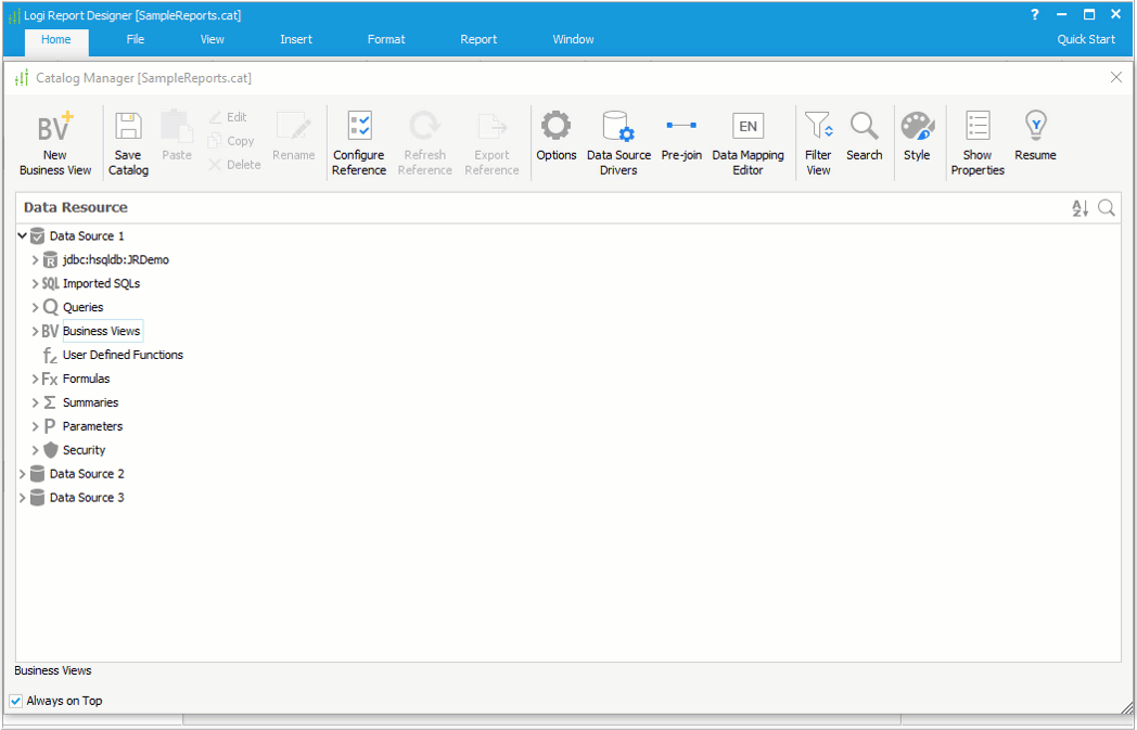 Data Mashup in Business Views