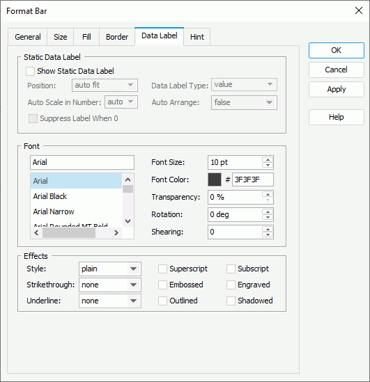 Format Data Label