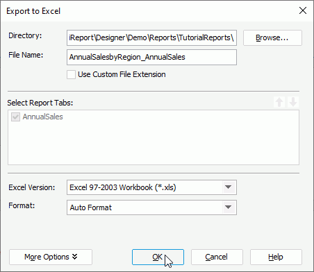 Export to Excel