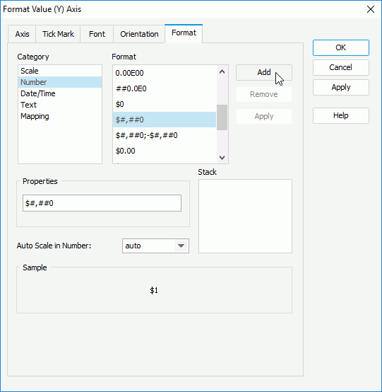 Format Y Axis