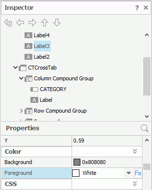 Edit Label Properties