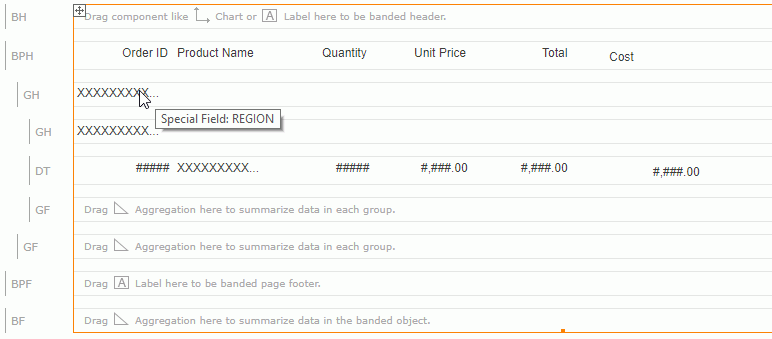 Added group field result