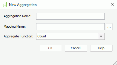 New Aggregation dialog box