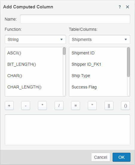 Add Computed Column dialog box