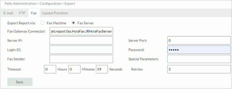 Configure Fax Server