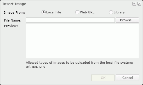 Insert Image dialog box