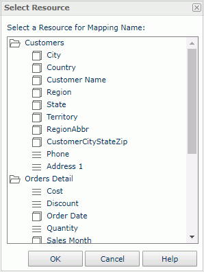 Select Source dialog