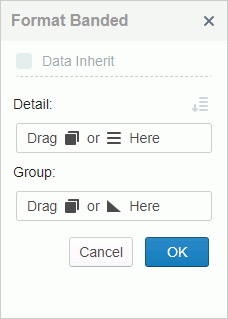 Format Banded panel